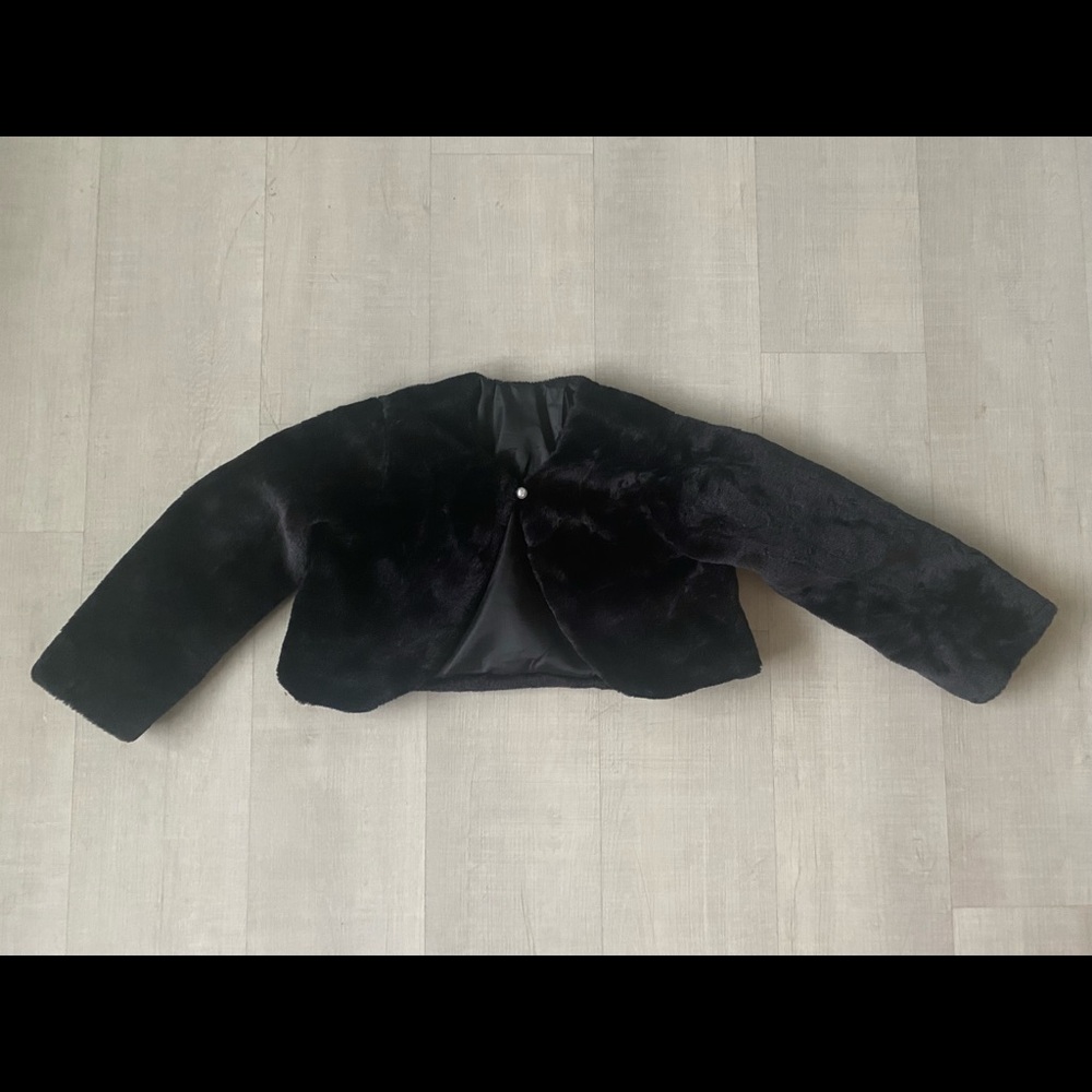 Kids Faux Fur Dress Coat (XL)